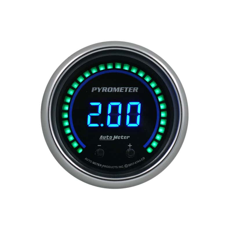 AutoMeter — Autometer 52.4mm Black Two Channel 0-2000 Degree Pyrometer (EGT) Cobalt Elite Digital Gauge
GA EGT 2" CB EL DIG - view 3