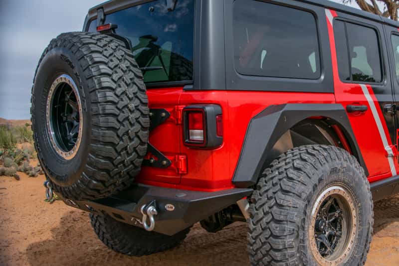 DV8 Offroad — DV8 Offroad 2018+ Jeep Wrangler JL Tailgate Mounted Tire Carrier - view 2