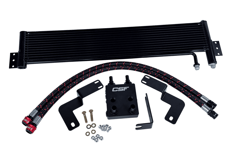 CSF — CSF 2021+ Ford Bronco 2.7L EcoBoost External Transmission Oil Cooler Kit
CSF Trans Cooler Kit - view 2