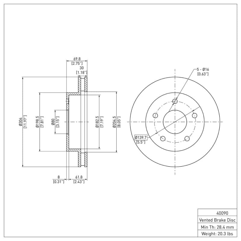 DFC — DFC 00-02 Dodge Ram 1500 Pickup Front Brake Rotor
DFC Brake Rotor - view 6