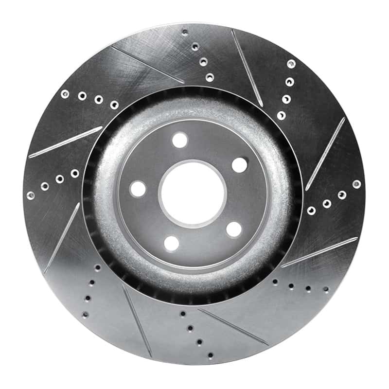 R1 Concepts — R1 2012-2025 Dodge Durango Front Left Drilled & Slotted Silver Brake Rotor
R1 Brake Rotor Drill - view 5