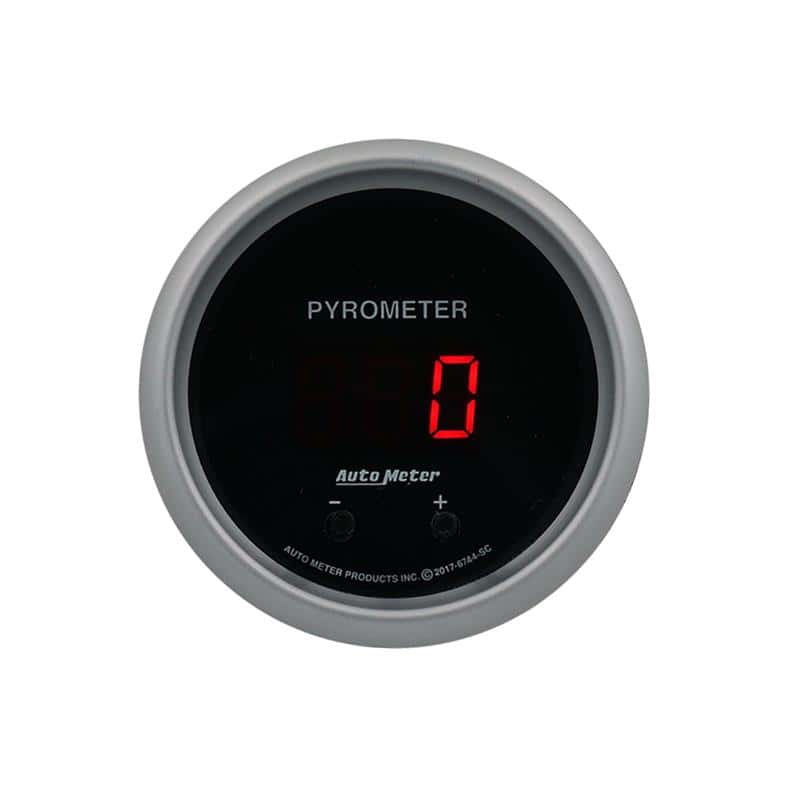 AutoMeter — Autometer 52.4mm Black Two Channel 0-2000 Degree Pyrometer (EGT) Sport-Comp Elite Digital Gauge - view 2