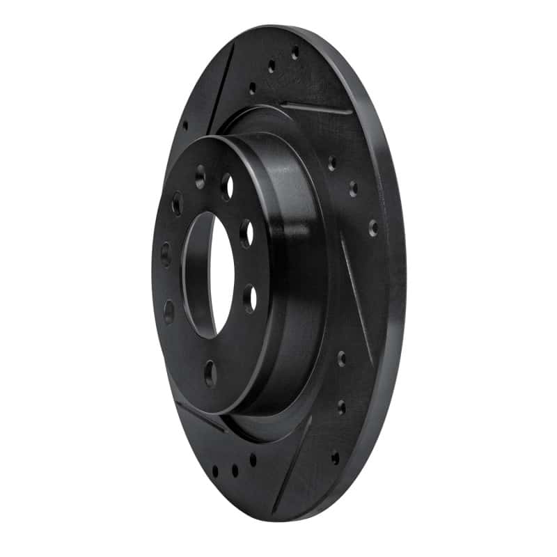 R1 Concepts — R1 06-10 Pontiac Solstice Rear Left Drilled & Slotted Black Brake Rotor
R1 Brake Rotor Drill - view 2