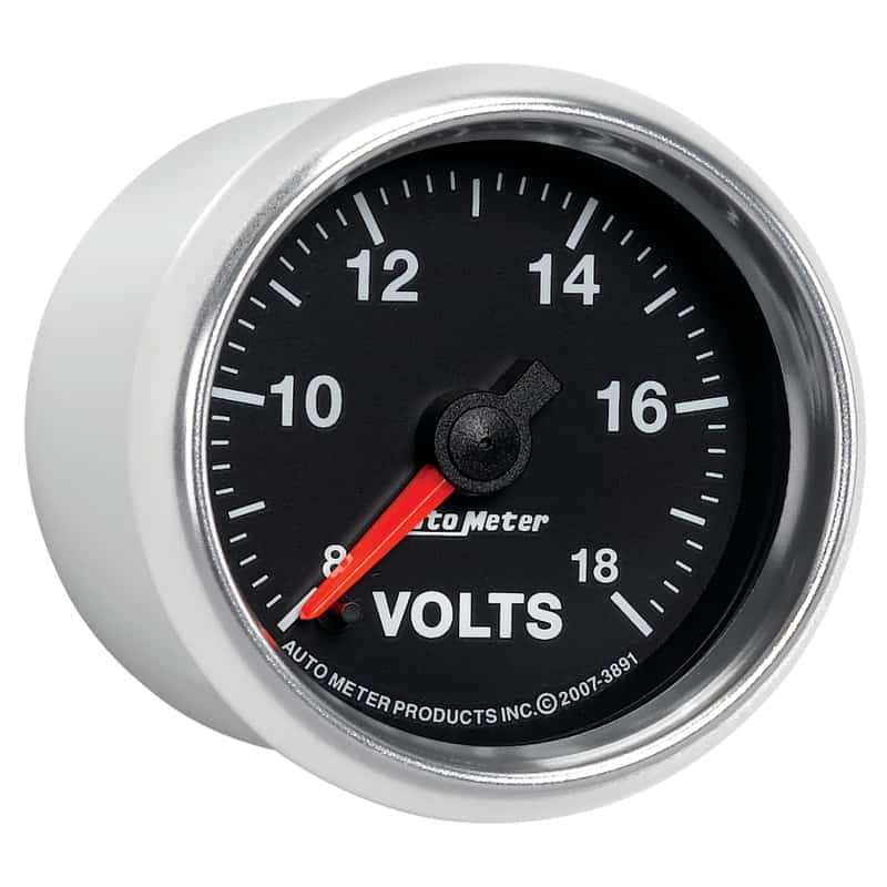 AutoMeter — Autometer GS Series 2-1/16in Voltmeter 18V Electrical Gauge Full Sweep
2-1/16" VOLTMETER, 8 - view 11
