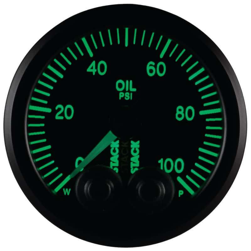 AutoMeter — Autometer Stack Instruments Pro Control 52mm 0-100 PSI Oil Pressure Gauge - Black (1/8in NPTF Male)
Ga OilP PC Bk 100psi - view 7