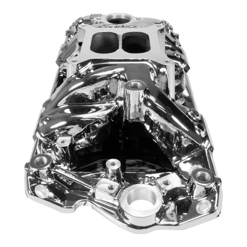 Edelbrock — Edelbrock Intake Manifold - Small Block Chevy - RPM Air Gap - Chrome Plasma Coated - view 2