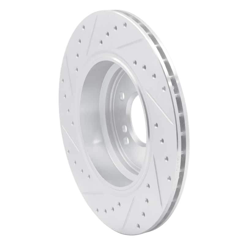 R1 Concepts — R1 00-06 BMW M5 Rear Right Drilled & Slotted Silver Brake Rotor
R1 Brake Rotor Drill - view 4