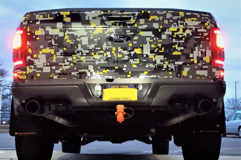 Rally Armor — Rally Armor 17-20 Ford F-150 Raptor Gen 2 Black UR Mud Flap w/White Logo
Mud Flap - view 4