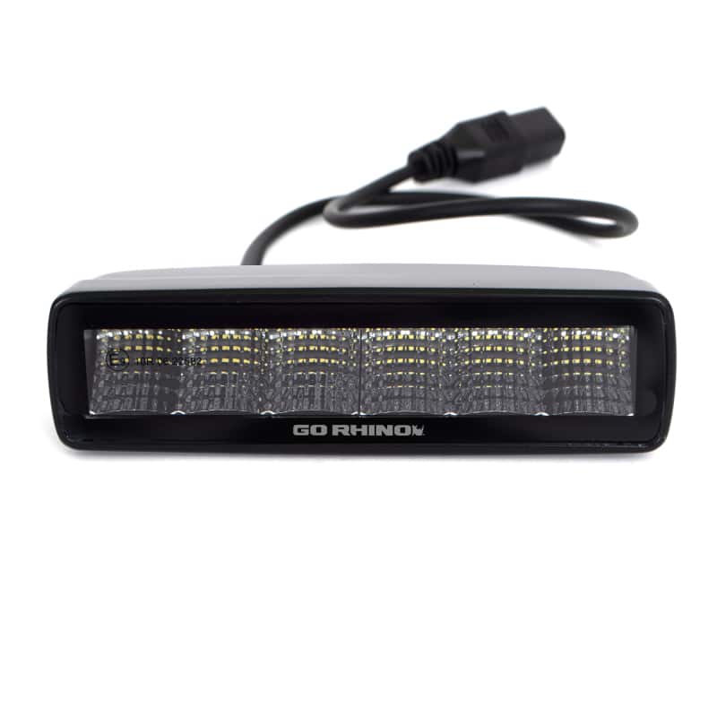 Go Rhino — Go Rhino Xplor Blackout Series Sixline LED Flood Light Kit (Surface/Threaded Stud Mnt) - Blk (Pair)
BLK- Sixline Lights - view 5