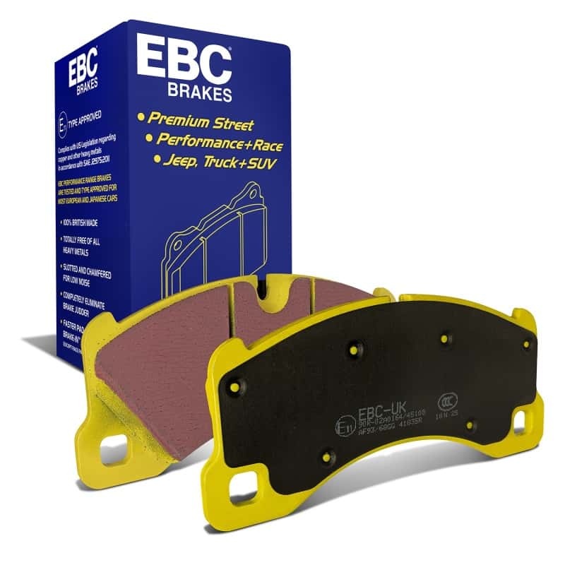 EBC — EBC 10+ Porsche Cayenne 3.0 Supercharged Hybrid Yellowstuff Front Brake Pads
Disc Brake Pad - view 2