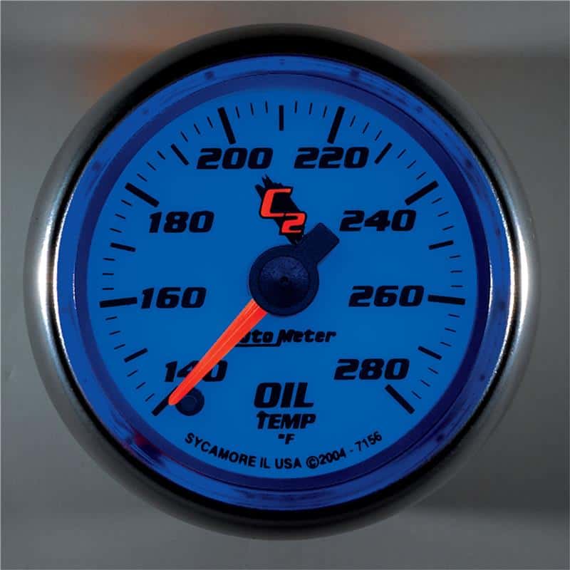 AutoMeter — Autometer C2 52mm 140 - 280 Deg. F Electronic Oil Temp Gauge
GA 2" OILT STEPPR C2 - view 2