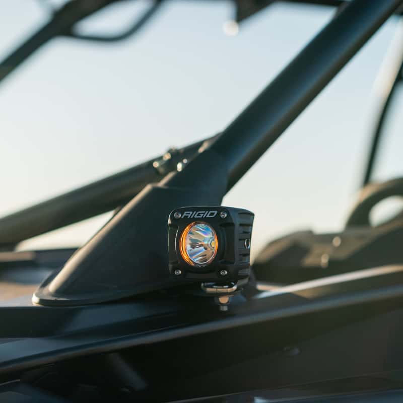 Rigid Industries — Rigid Industries 2017+ Polaris Pro R/Turbo R Revolve A-Pillar Light Kit
RZR RVLV APLR KIT - view 3