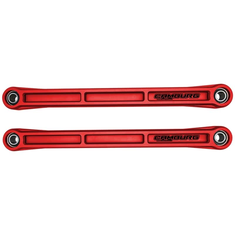 Camburg — Camburg Ford Bronco 21-23 KINETIK Series Rear Billet Lower Trailing Arm Kit (Red)
Trailing Arm Kit - view 1