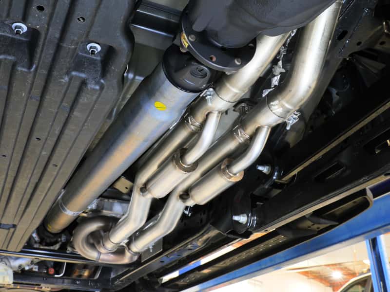 aFe — aFe 21-24 Ford F-150 Vulcan Series 3 IN to 3-1/2 IN Stainless Steel Cat-Back Exhaust System - Black
Cat-Back Exhaust - view 7