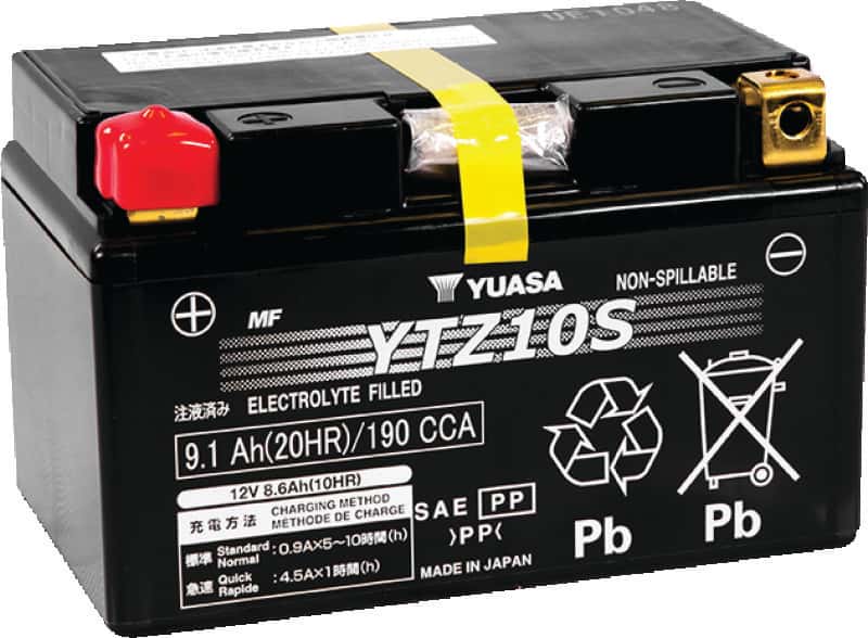 Yuasa Battery — Yuasa YTZ10S Maintenance Free AGM 12-Volt Battery - view 1