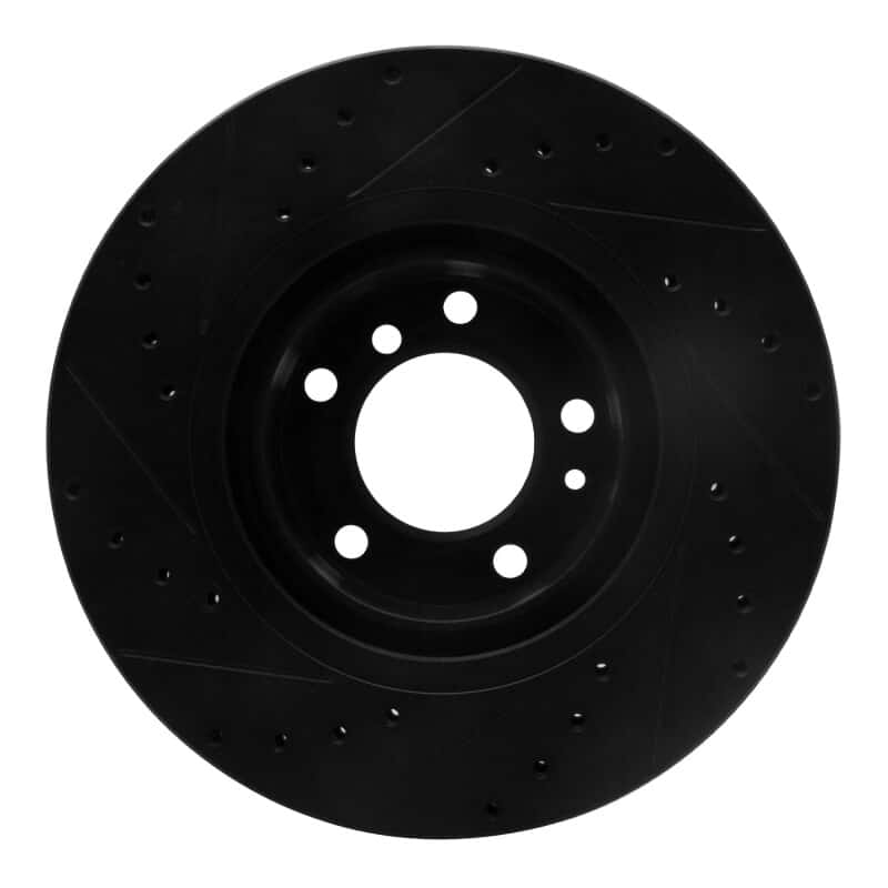 R1 Concepts — R1 93-97 BMW 850CI Front Right Drilled & Slotted Black Brake Rotor
R1 Brake Rotor Drill - view 5