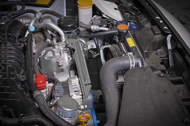 Perrin Performance — PERRIN 02-25 Subaru WRX / 04-21 STI / 13-26 BRZ/GR86/FRS/86 Coolant Overflow Tank - Black - view 6