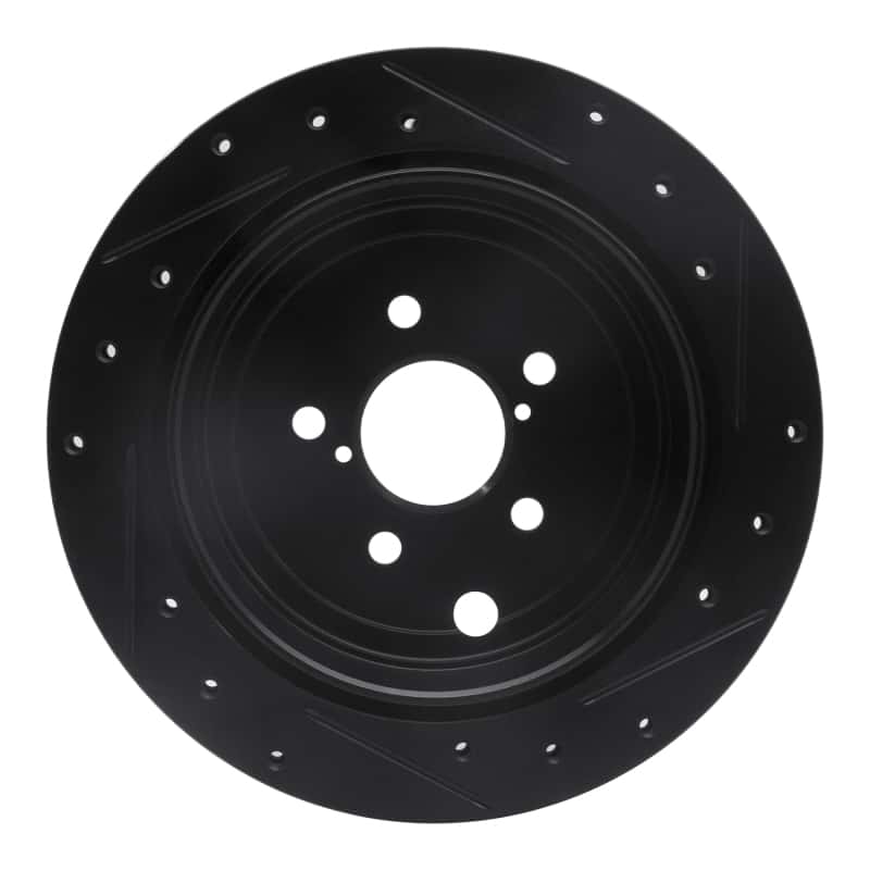 R1 Concepts — R1 10-25 Scion FR-S Rear Left Drilled & Slotted Black Brake Rotor
R1 Brake Rotor Drill - view 5