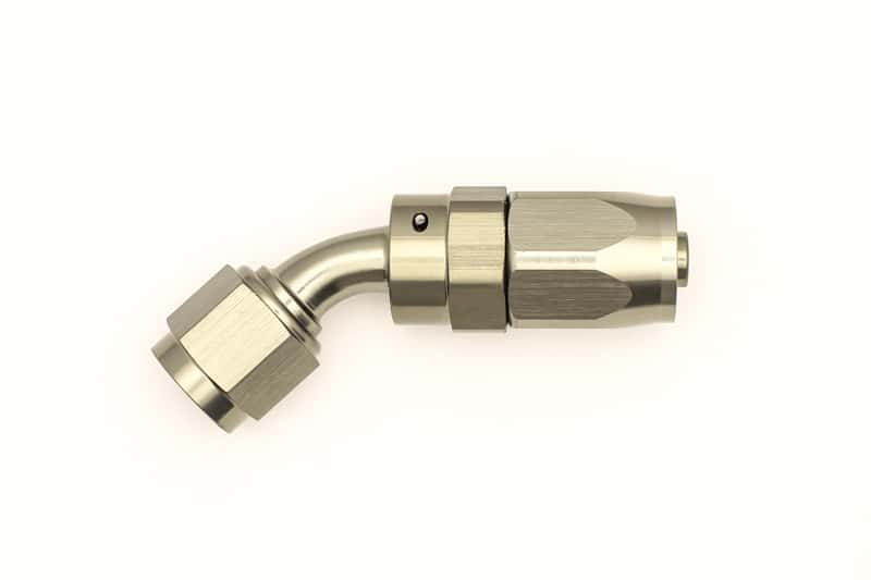 DeatschWerks — DeatschWerks 6AN Female Swivel 45-Degree Hose End CPE - view 3