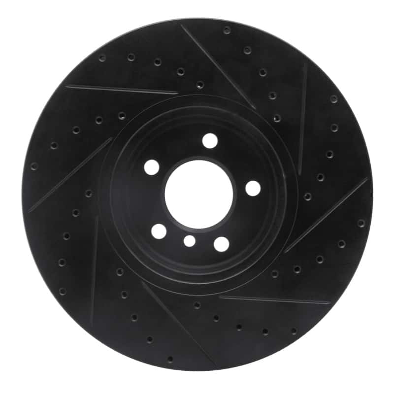 R1 Concepts — R1 08-19 BMW X5 Front Left Drilled & Slotted Black Brake Rotor
R1 Brake Rotor Drill - view 5