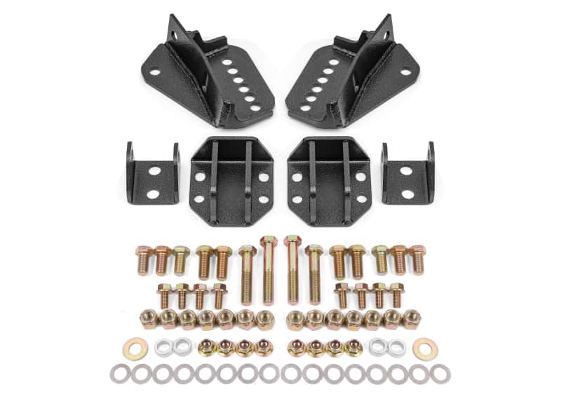 BMR Suspension — BMR 64-72 GM A-Body Coilover Conversion Kit Rear Adjust Shock Mt w/o CAB - Black Hammertone
Coilover Conv Kit - view 1
