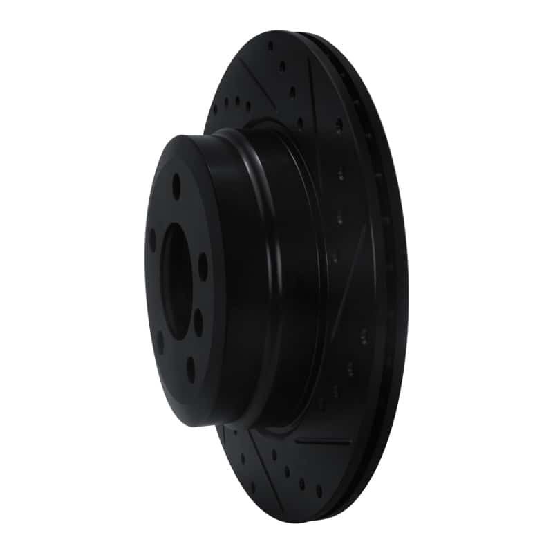 R1 Concepts — R1 07-19 BMW X5 Rear Right Drilled & Slotted Black Brake Rotor
R1 Brake Rotor Drill - view 2