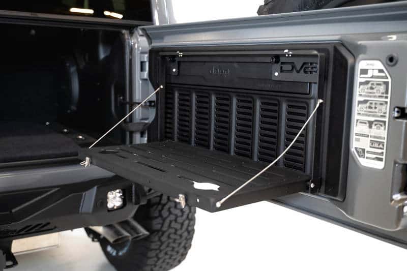 DV8 Offroad — DV8 Jeep JL Tailgate Mounted Table (Trail Table) - Black
Tailgate Table - view 6