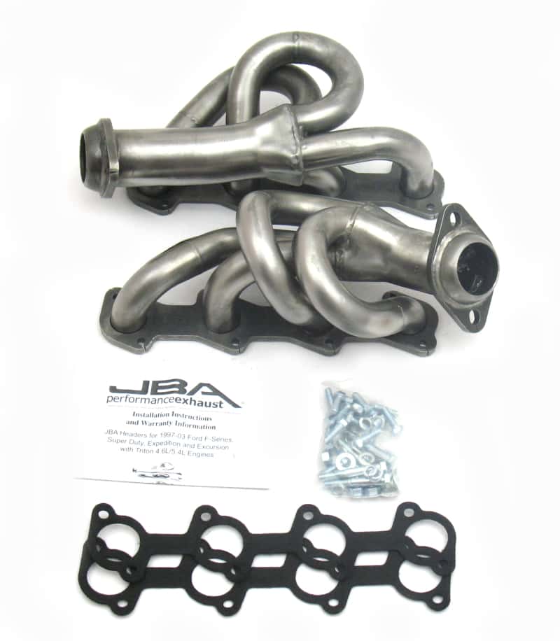 JBA — JBA 97-03 Ford F-150 4.6L 2V 1-1/2in Primary Raw 409SS Cat4Ward Header
Exhaust Header - view 1