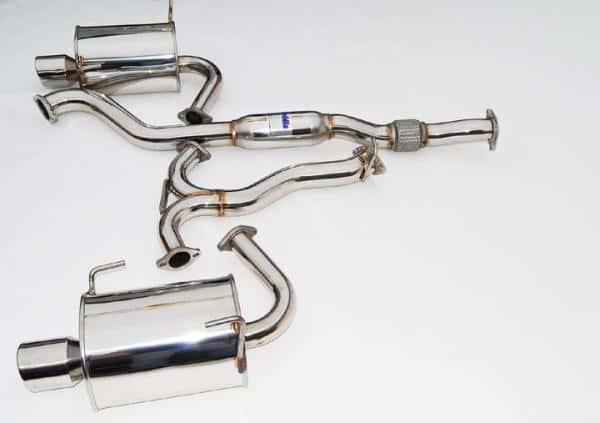 Invidia — Invidia 08-09 WRX Sedan Q300 Dual Stainless Steel Tip Cat-back Exhaust - view 2