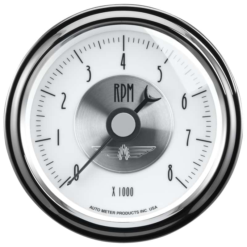 AutoMeter — Autometer Prestige Pearl Series - Tachometer 3 3/8in 8K RPM In-Dash
3-3/8" TACH, 8,000 R - view 1