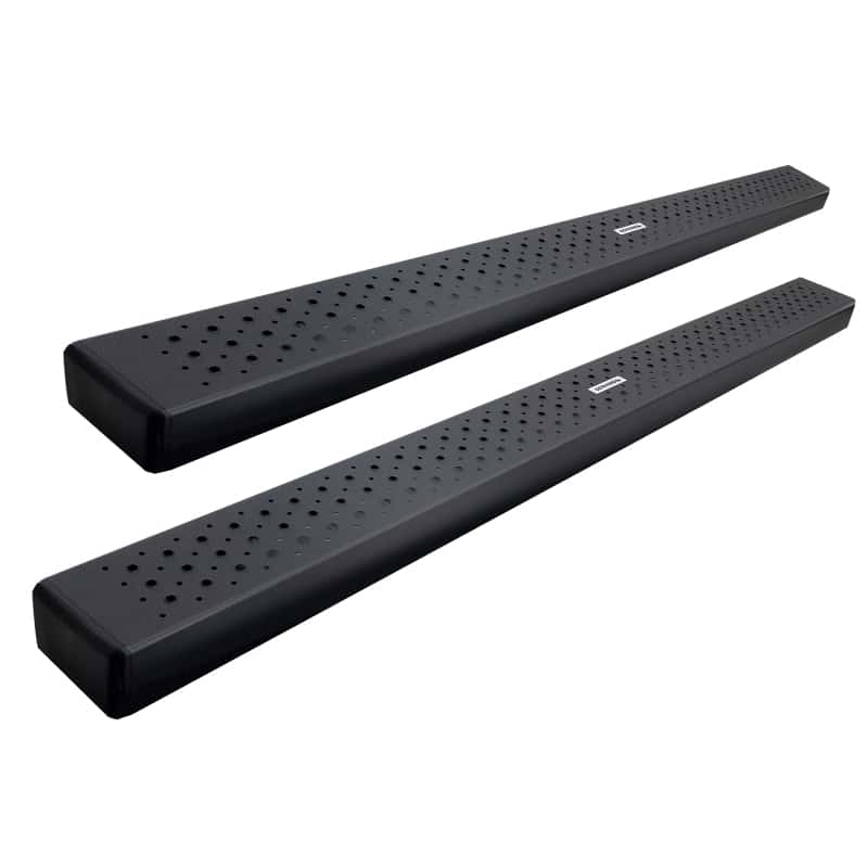 Go Rhino — Go Rhino 2022 Toyota Tundra Crew Max 4dr HD Sidesteps Complete Kit w/SideSteps + Brkts - Tex. Blk
HD OE Xtreme Steps  - view 1