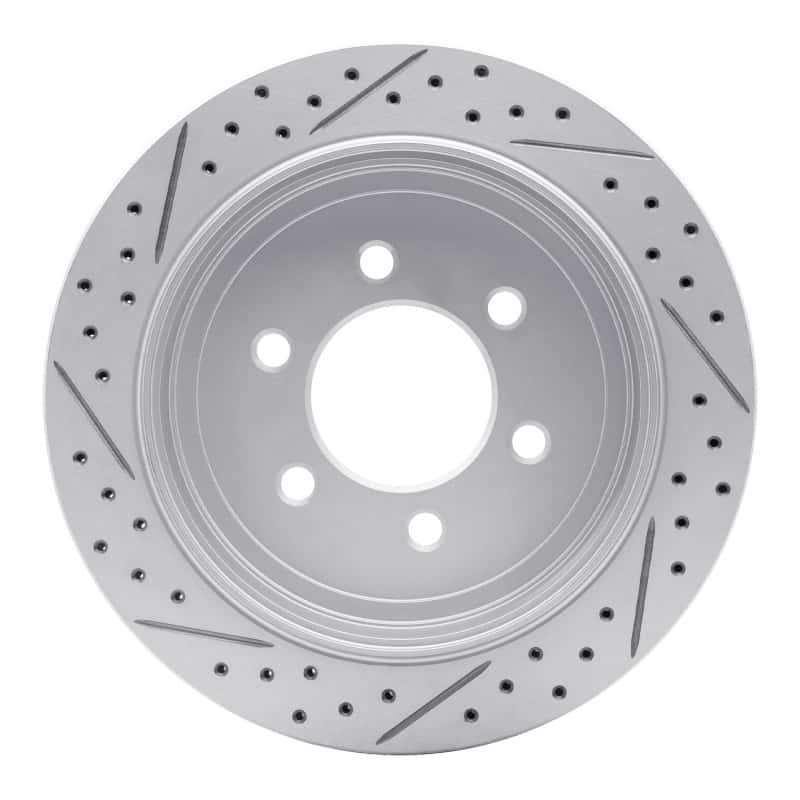 R1 Concepts — R1 07-17 Ford Expedition Rear Right Drilled & Slotted Geo-Carbon Rotor - view 5