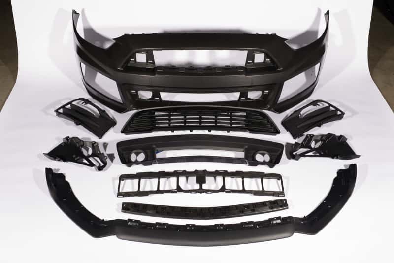 Roush — Roush 2015-2017 Ford Mustang Complete Unpainted Front Fascia Kit (w/o Collision Detection & ACC)
FrtFascia Kit-Raw - view 1