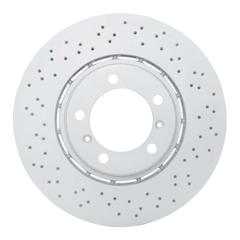DFC — DFC 17-23 Porsche 718 Boxster Left Front Drilled Hi-Carbon Alloy Geomet Coated Rotor
DFC Brake Rotor - view 1