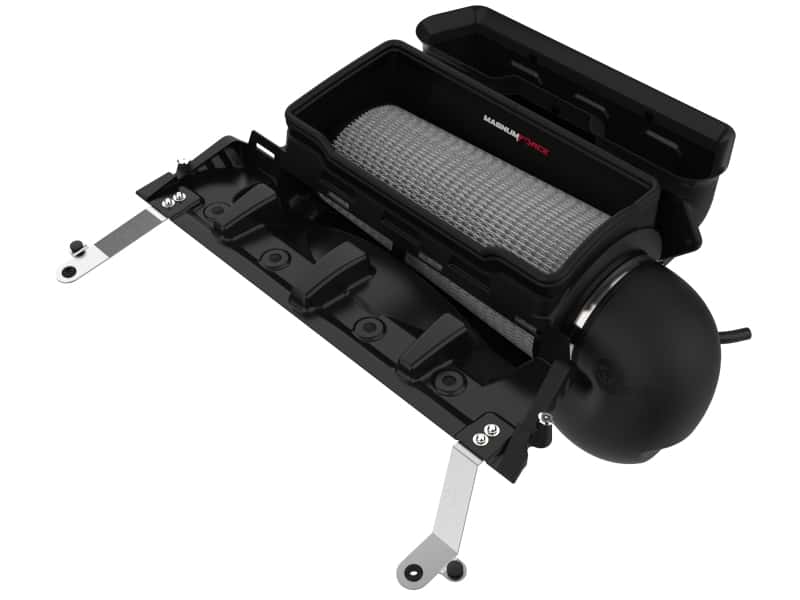 aFe — aFe 21-23 RAM 1500 TRX V8-6.2L SC Magnum FORCE Stage2 Cold Air Intake System w/Pro DRY S
Magnum FORCE Intake - view 3