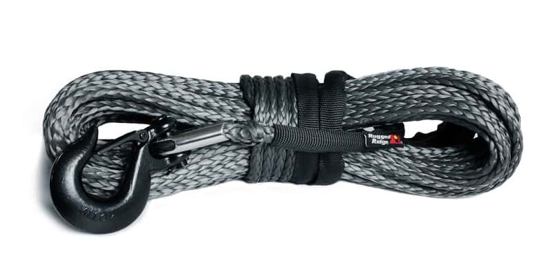 Rugged Ridge — Rugged Ridge Synthetic Winch Line Dark Gray 7/16in x 90 Ft
OFFROAD_RECOVERY
Winch Rope - view 1