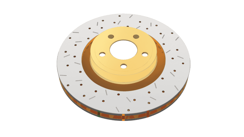 DBA — DBA 03-05 Evo 8/9 Front Drilled & Slotted 4000 Series Rotor
XS 4000 Series
Brake Rotor - view 3
