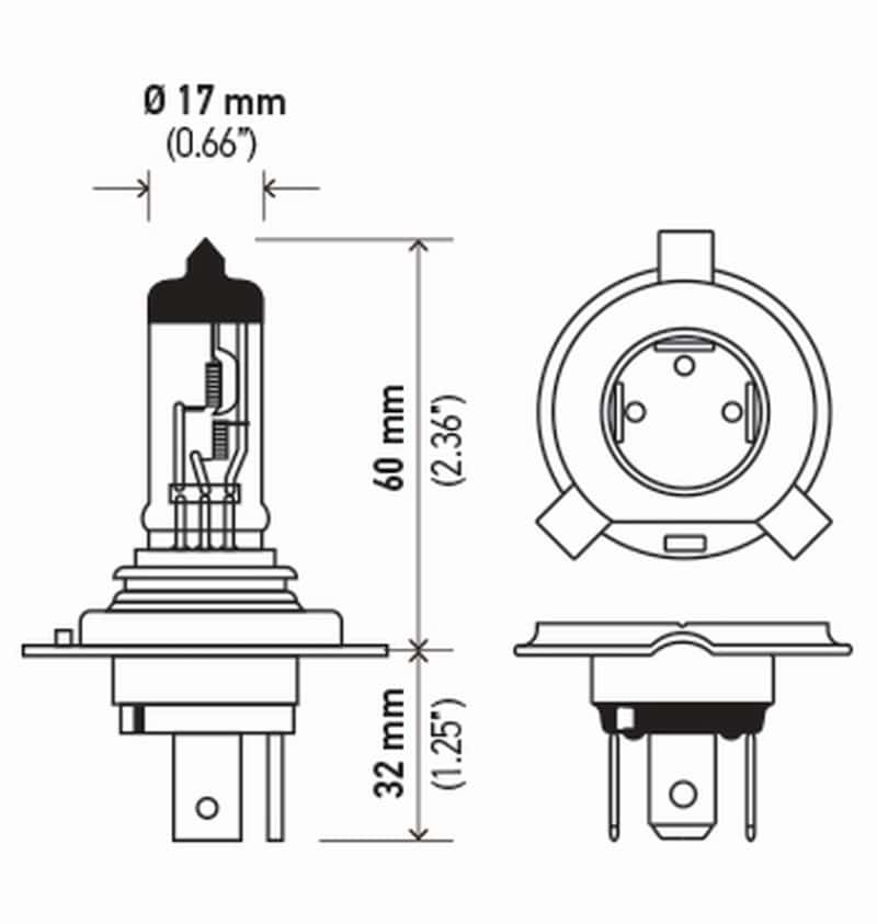 Hella — Hella Bulb 9003/Hb2 12V 60/55W P43T T46 (2)
9003TB Halogen Bulb - view 4