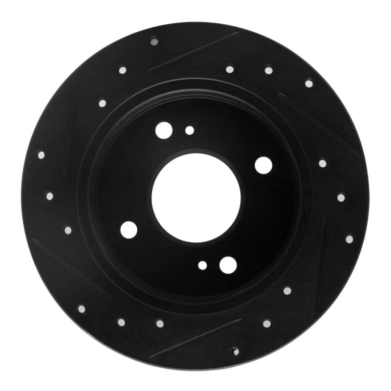 R1 Concepts — R1 82-88 Nissan 280ZX Rear Right Drilled & Slotted Black Brake Rotor
R1 Brake Rotor Drill - view 5