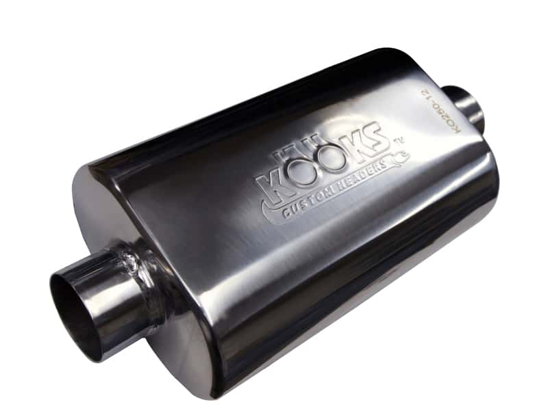 Kooks Headers — Kooks Universal 2 1/2in Center/Center Oval Muffler (4x8x12)
2-1/2in. Oval Muffle
2-1/2" Oval Muffler - view 1