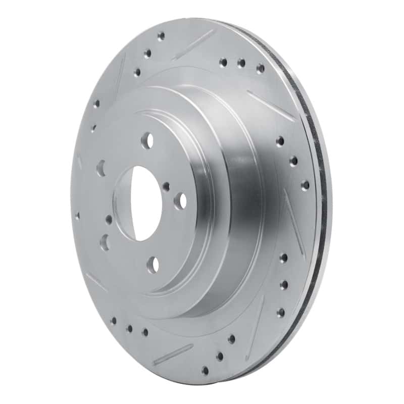 R1 Concepts — R1 05-09 Subaru Impreza Rear Left Drilled & Slotted Silver Brake Rotor
R1 Brake Rotor Drill - view 2