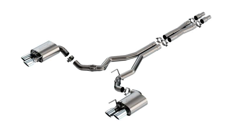 Borla — Borla 2024 Ford Mustang GT 5.0L V8 w/ Active Exhaust ATAK Cat-Back Exhaust System
Cat-Back System - view 1