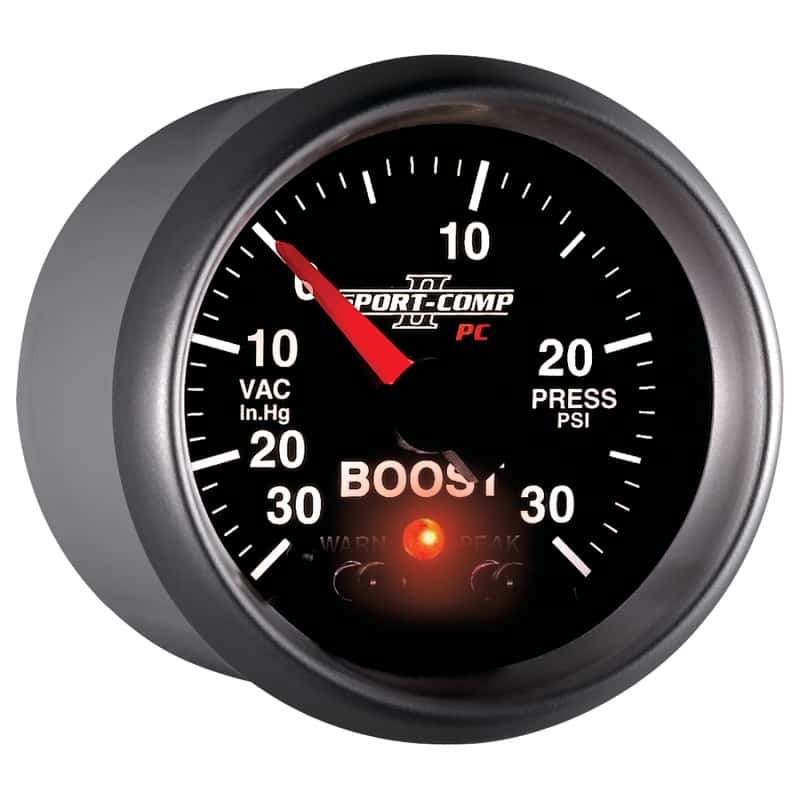 AutoMeter — Autometer Sport-Comp II 52mm 30 IN HG / 30 PSI Electronic Boost/Vacuum Gauge
2-1/16" BOOST-VAC, 3 - view 12