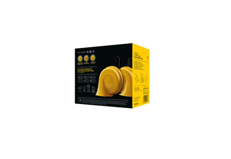Hella — Hella Horn Kit Bx Yellow Trumpet 12V Univ - view 13