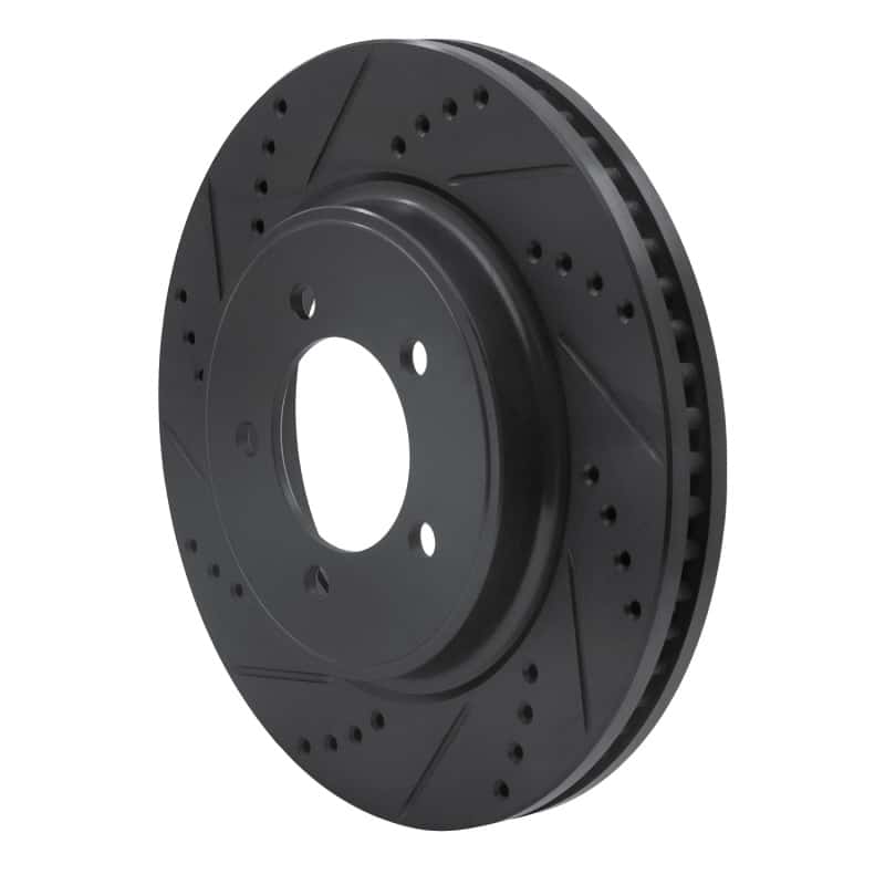 R1 Concepts — R1 06-10 Ford Explorer Front Left Drilled & Slotted Black Brake Rotor
R1 Brake Rotor Drill - view 2