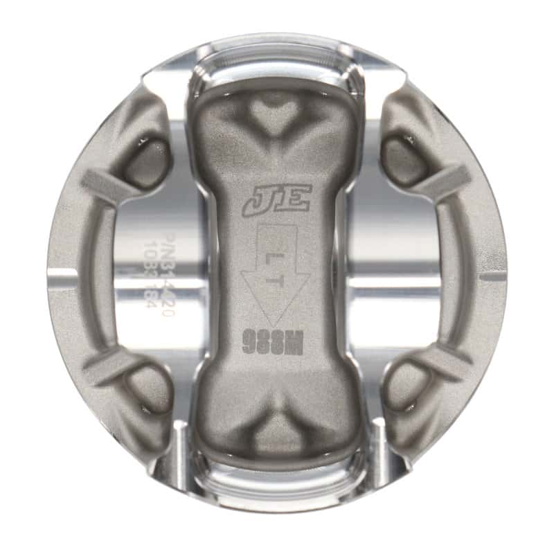 JE Pistons — JE Pistons Ford GT350 Voodoo 5.2L Modular 3.701 Bore 12.5:1 CR -8.9cc Dish Piston (Single-Left)
Piston - view 3