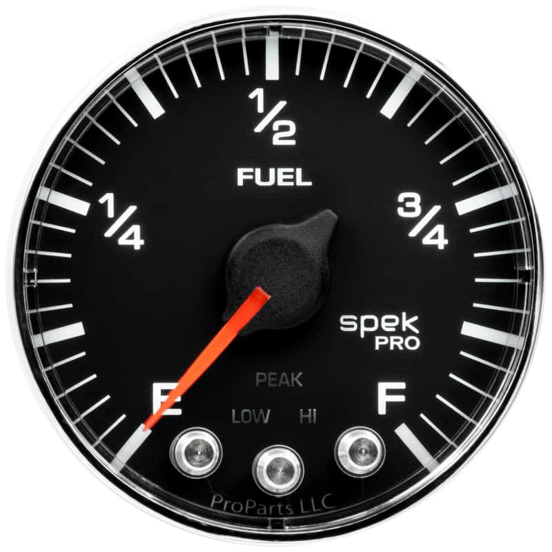 AutoMeter — Autometer Spek-Pro Gauge Fuel Level 2 1/16in 0-270 Programmable Blk/Chrm
GA 2" FUEL BFC SPEK - view 2