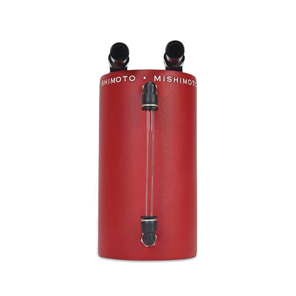 Mishimoto — Mishimoto Large Aluminum Oil Catch Can - Wrinkle Red - view 1