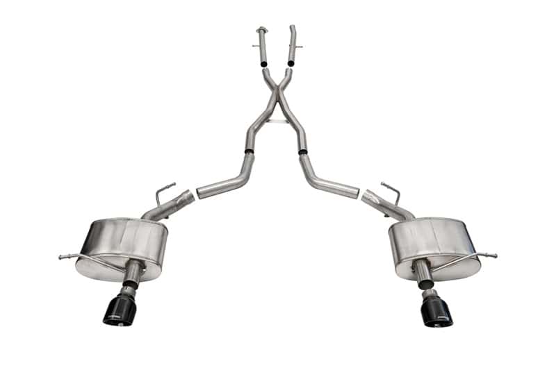 CORSA Performance — Corsa 2011-2025 Dodge Durango Xtreme 2.5in Cat-Back Dual Rear Exit w/ Single 4.5in Black PVD Tips
Exhaust - view 1