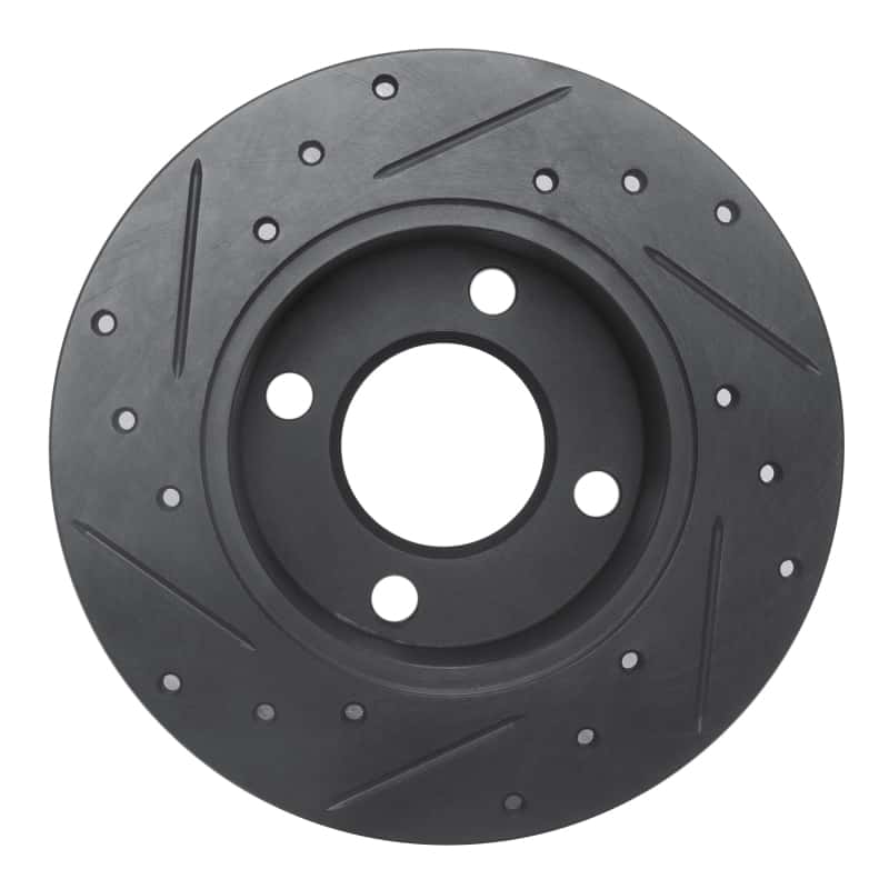 R1 Concepts — R1 82-98 Audi 5000 Rear Right Drilled & Slotted Black Brake Rotor
R1 Brake Rotor Drill - view 5